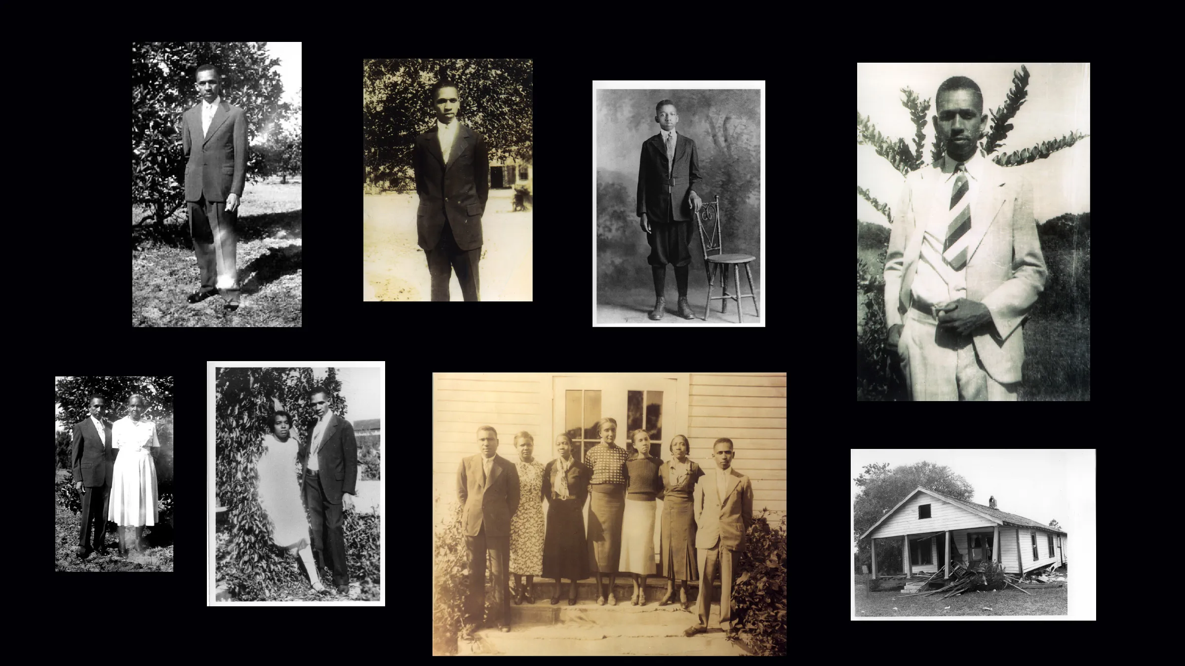 Collage of Harry T. Moore photographs